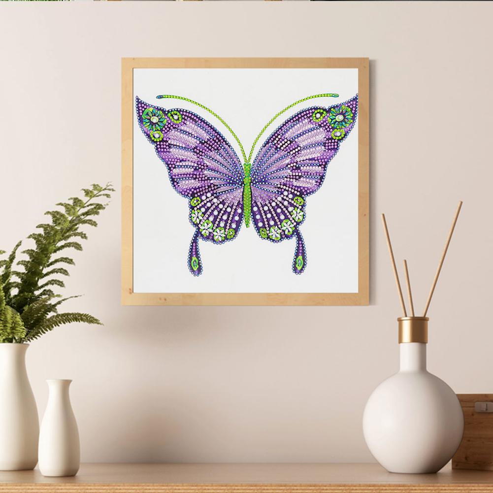 Butterfly - Full Round Drill Diamond Painting 30*30CM