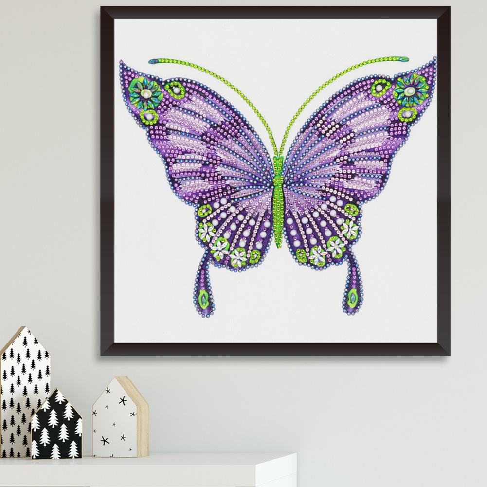 Butterfly - Full Round Drill Diamond Painting 30*30CM