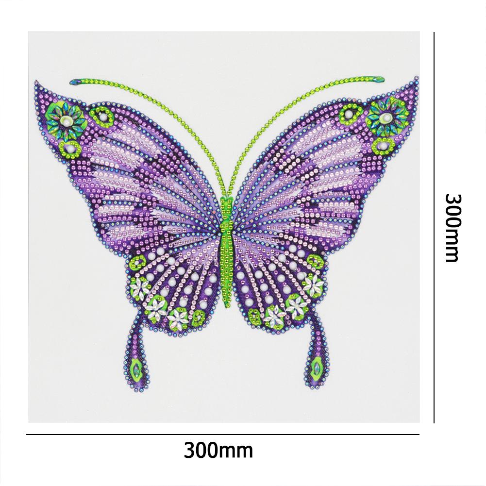 Butterfly - Full Round Drill Diamond Painting 30*30CM