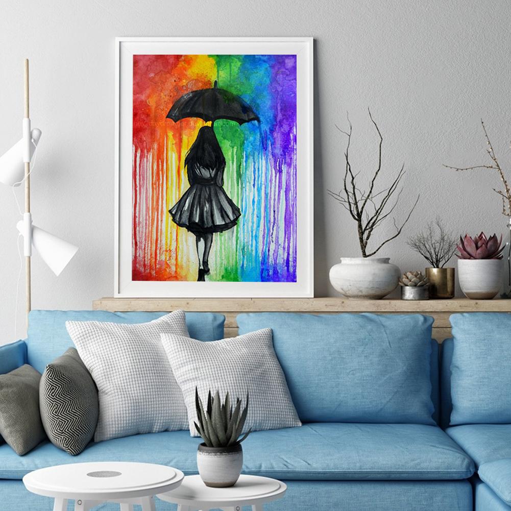 Girl - Full Round Drill Diamond Painting 30*40CM