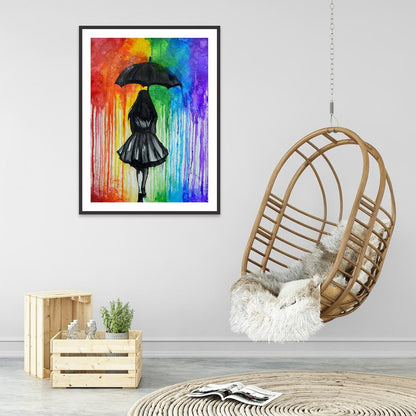 Girl - Full Round Drill Diamond Painting 30*40CM