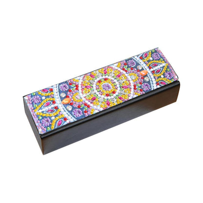 DIY Diamond Painting Leather Eye Glasses Box Travel Sunglasses Storage Case