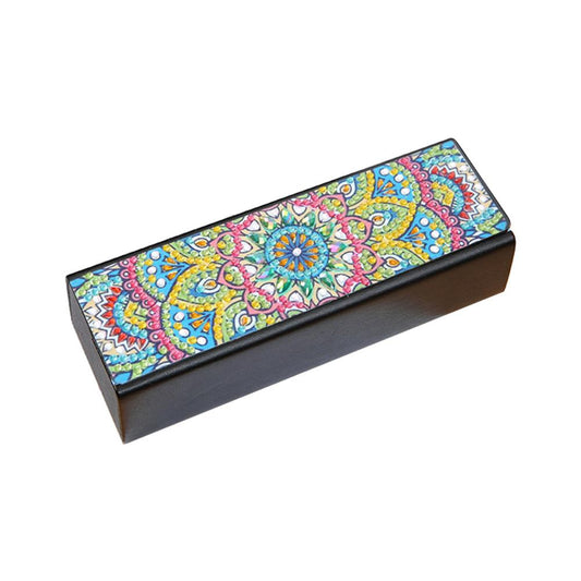 DIY Diamond Painting Leather Sunglasses Box Portable Glasses Storage Case