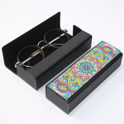 DIY Diamond Painting Leather Sunglasses Box Portable Glasses Storage Case