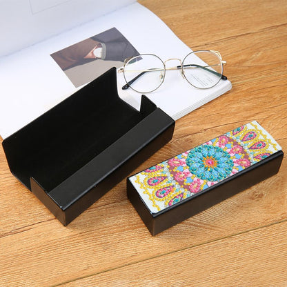 DIY Diamond Painting Eye Glasses Box Travel Leather Sunglasses Storage Case