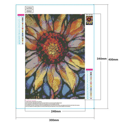 Sunflower - Full Round Drill Diamond Painting 30X40CM