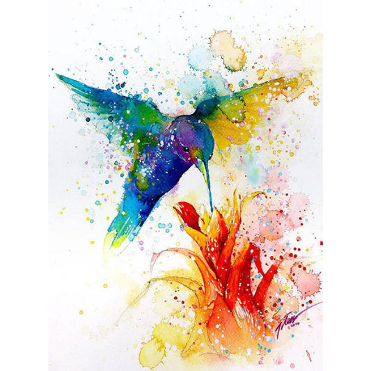 Bird - Full Round Drill Diamond Painting 30*40CM