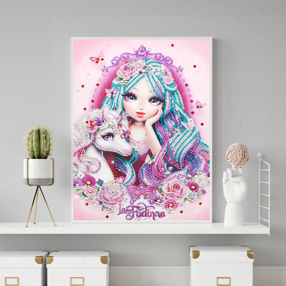 Girl - Special Shaped Drill Diamond Painting 30*40CM