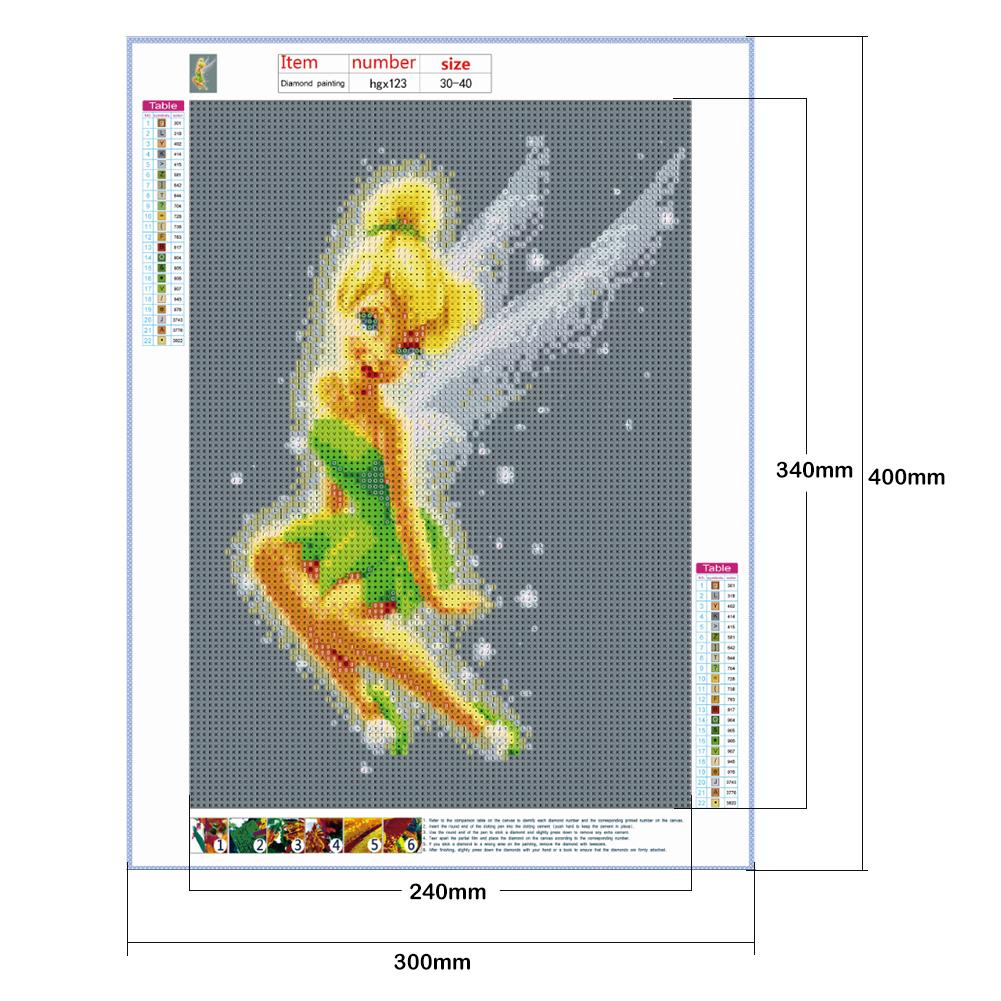 Tinker Bell - Full Round Drill Diamond Painting 30*40CM