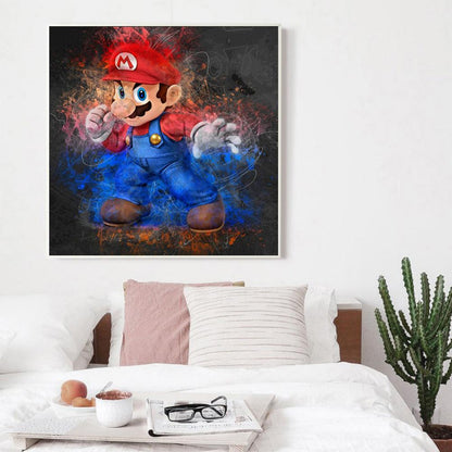 Mario - Full Round Drill Diamond Painting 30*30CM