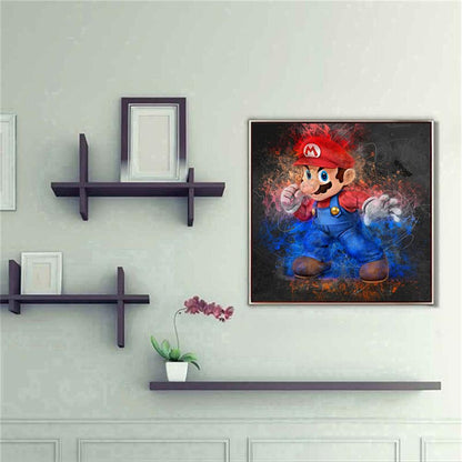 Mario - Full Round Drill Diamond Painting 30*30CM