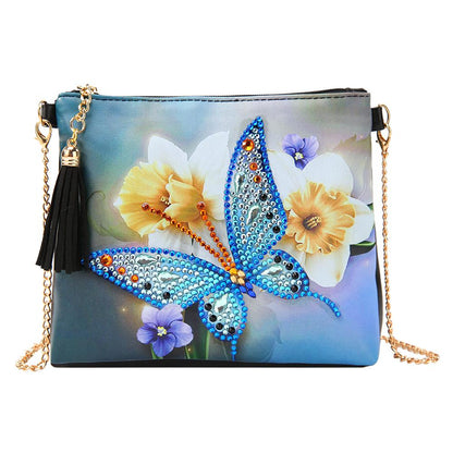 DIY Special Shaped Diamond Painting Leather Crossbody Bags Chain Clutch