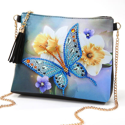 DIY Special Shaped Diamond Painting Leather Crossbody Bags Chain Clutch