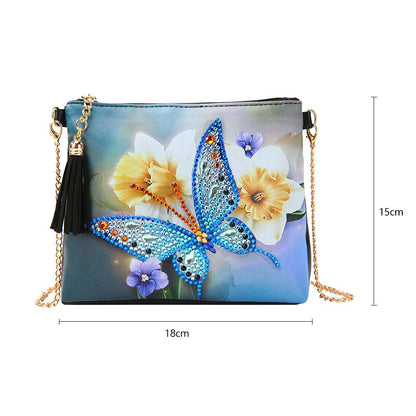 DIY Special Shaped Diamond Painting Leather Crossbody Bags Chain Clutch