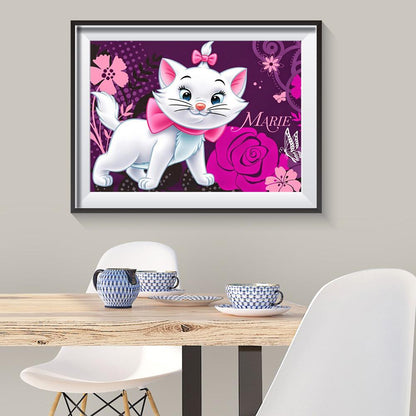 Cat - Full Round Drill Diamond Painting 40*30CM