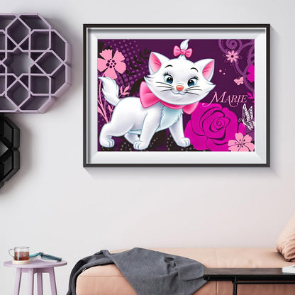 Cat - Full Round Drill Diamond Painting 40*30CM