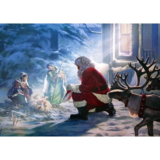 Santa Claus - Full Round Drill Diamond Painting 30X40CM