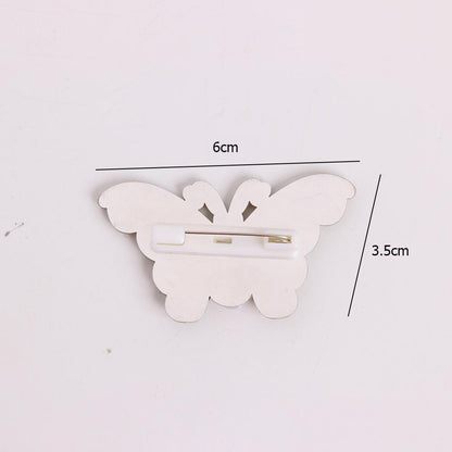 3pcs Butterfly DIY Full Drill Diamond Brooch Women Jacket Sweater Badges