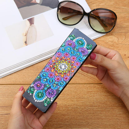 DIY Diamond Painting Leather Eye Glasses Box Travel Sunglasses Storage Case