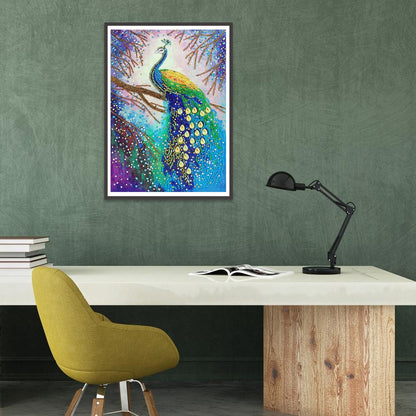 Peafowl - Special Shaped Drill Diamond Painting 30*40CM