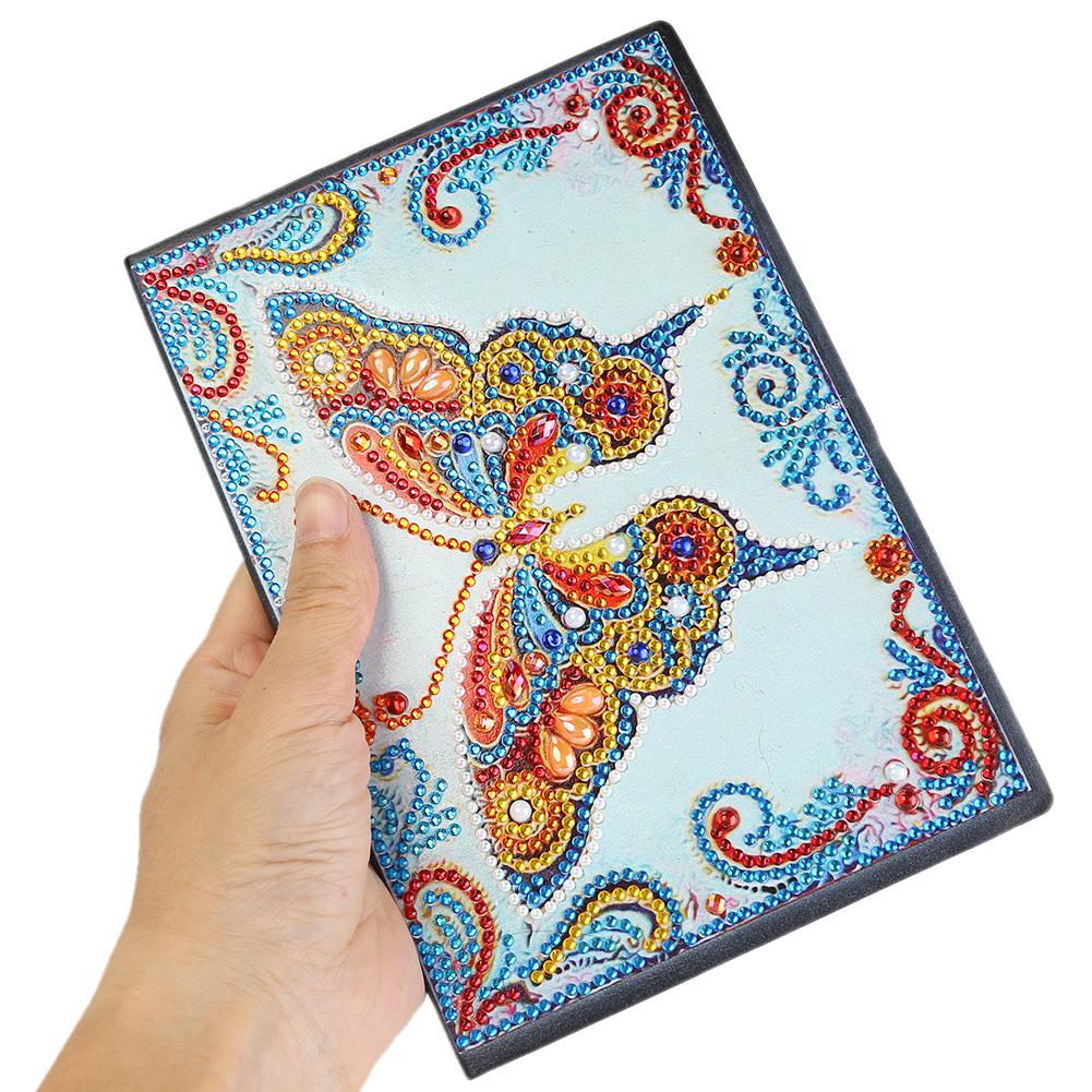 DIY Butterfly Special Shaped Diamond Painting 50 Pages Students Sketchbook