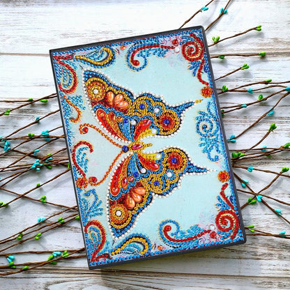 DIY Butterfly Special Shaped Diamond Painting 50 Pages Students Sketchbook