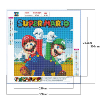 Mario - Full Round Drill Diamond Painting 30*30CM