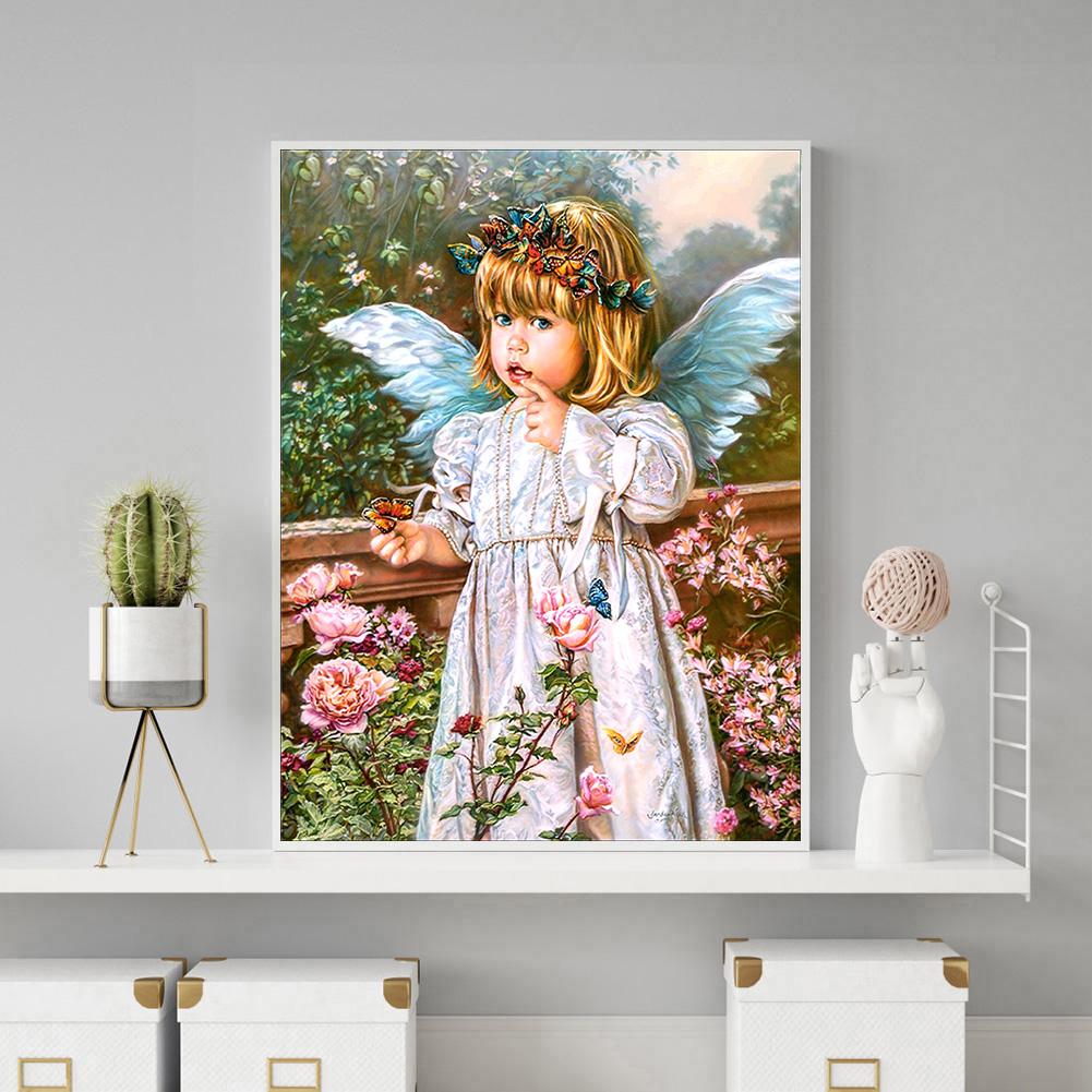 Angel - Full Round Drill Diamond Painting 30*40CM