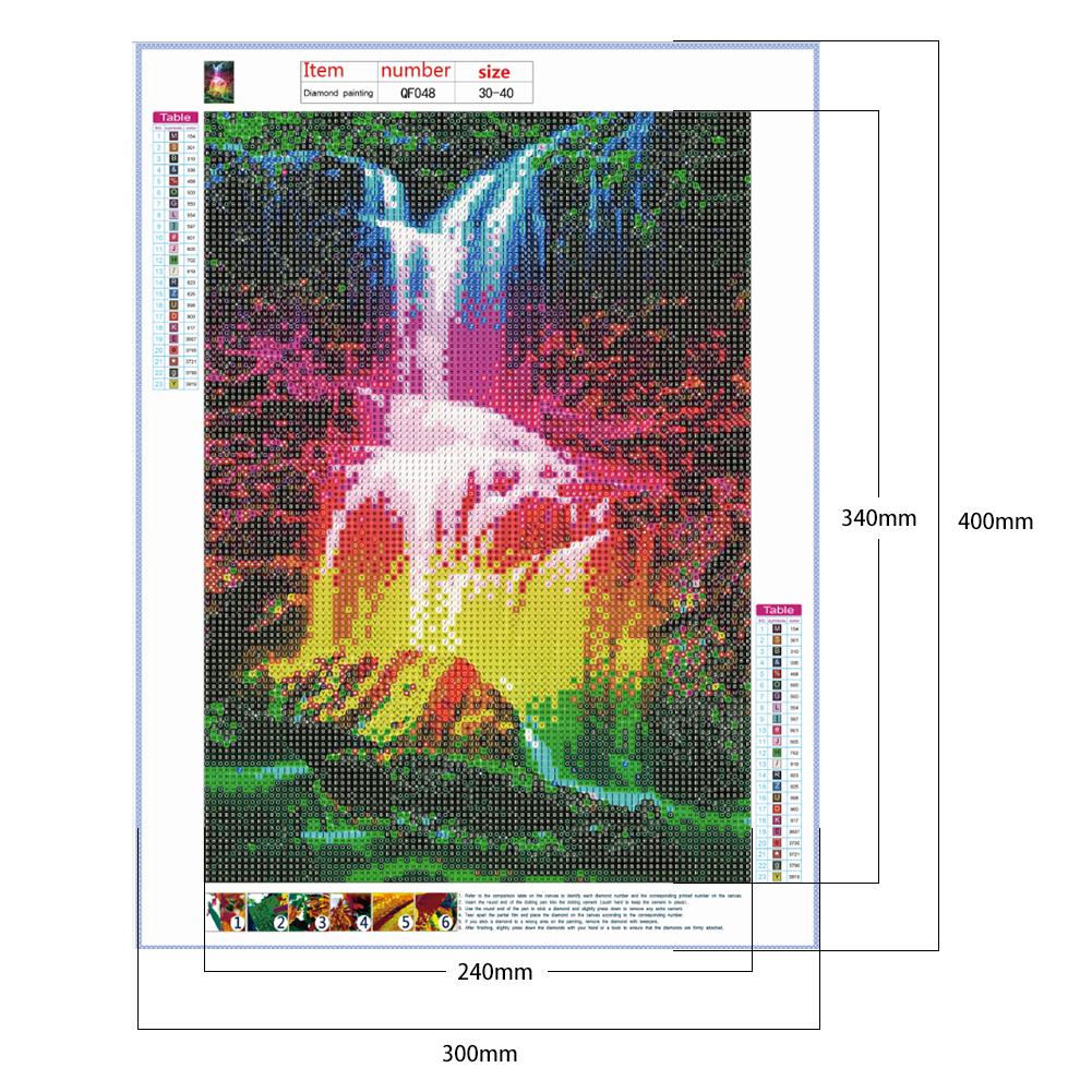 Waterfall - Full Round Drill Diamond Painting 30*40CM