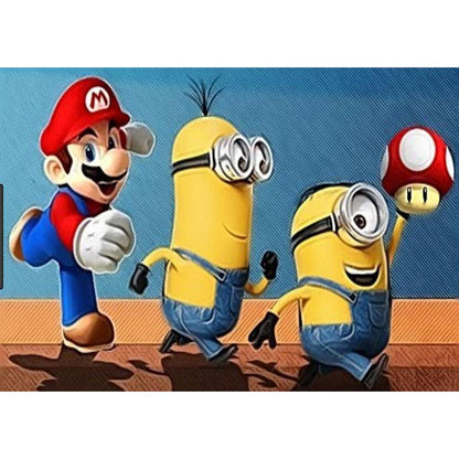 Mario Minions - Full Round Drill Diamond Painting 30*40CM