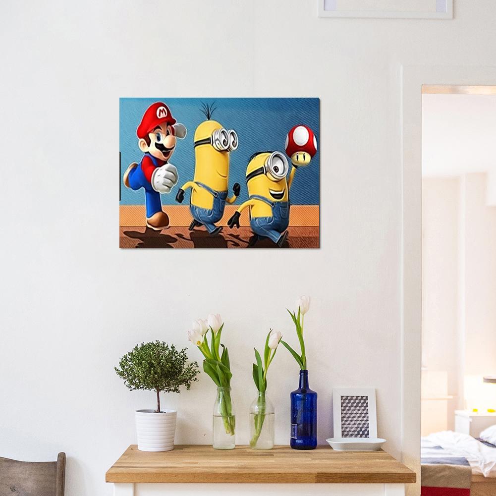 Mario Minions - Full Round Drill Diamond Painting 30*40CM