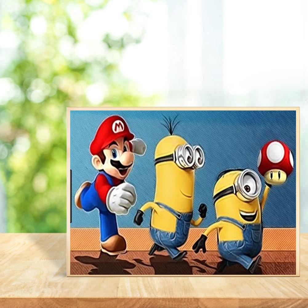 Mario Minions - Full Round Drill Diamond Painting 30*40CM