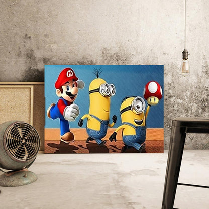 Mario Minions - Full Round Drill Diamond Painting 30*40CM