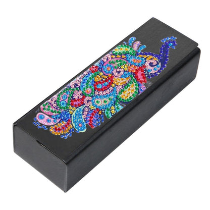 DIY Diamond Painting Leather Eye Glasses Box Travel Sunglasses Storage Case