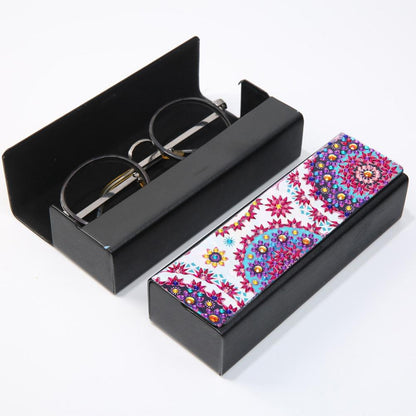 DIY Diamond Painting Eye Glasses Storage Box Travel Leather Sunglasses Case