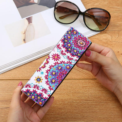 DIY Diamond Painting Eye Glasses Storage Box Travel Leather Sunglasses Case