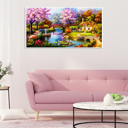 Scenery - Full Round Drill Diamond Painting 100*55CM