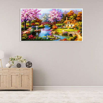 Scenery - Full Round Drill Diamond Painting 100*55CM