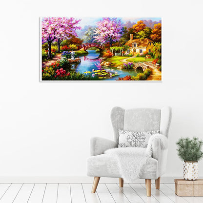 Scenery - Full Round Drill Diamond Painting 100*55CM