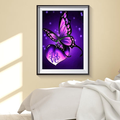 Butterfly - Full Round Drill Diamond Painting 40*30CM