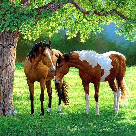 Horse - Full Round Drill Diamond Painting 30*30CM