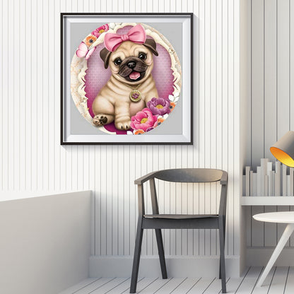 Dog - Full Round Drill Diamond Painting 30*30CM