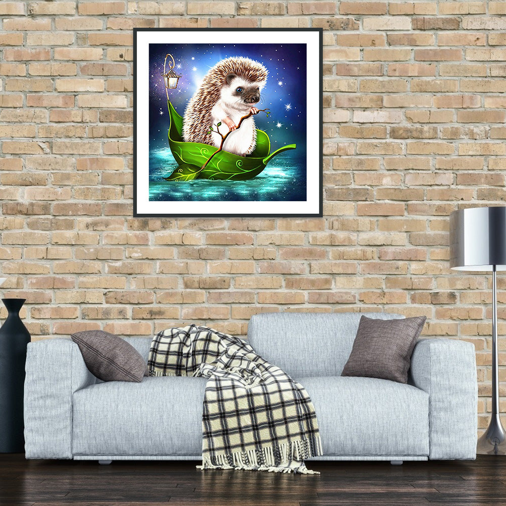 Hedgehog - Full Round Drill Diamond Painting 30*30CM