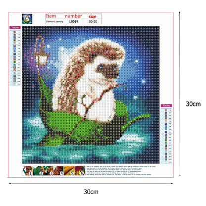 Hedgehog - Full Round Drill Diamond Painting 30*30CM