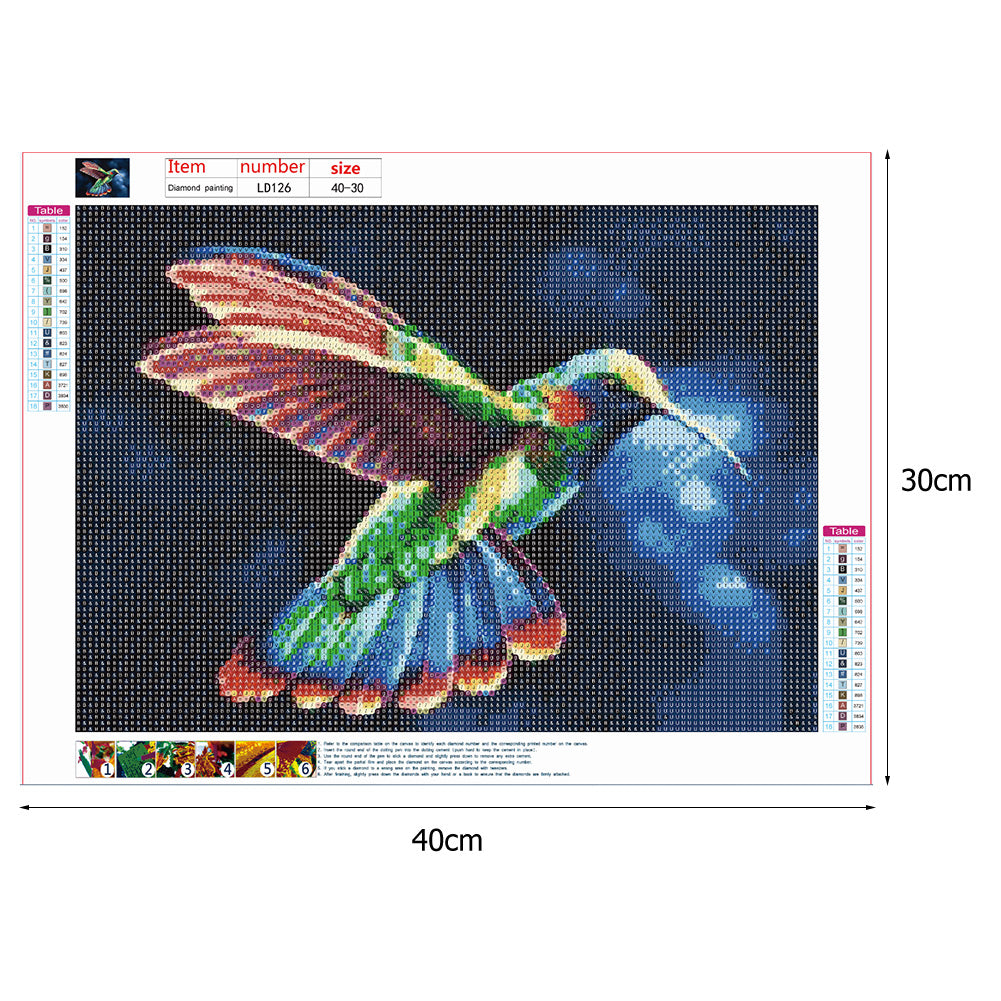 Bird - Full Round Drill Diamond Painting 30*40CM