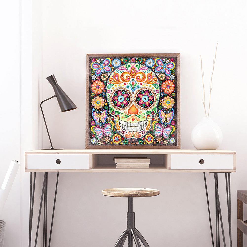 Skull - Special Shaped Drill Diamond Painting 30*30CM