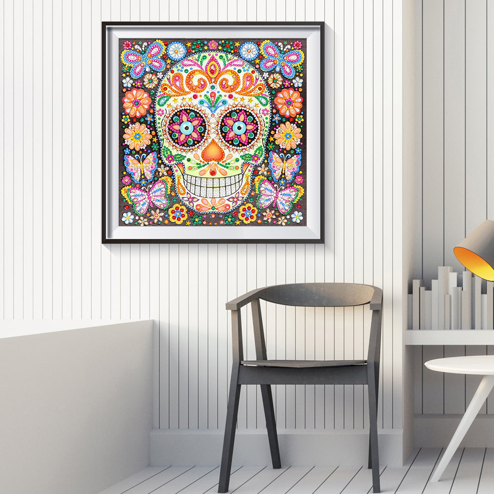 Skull - Special Shaped Drill Diamond Painting 30*30CM