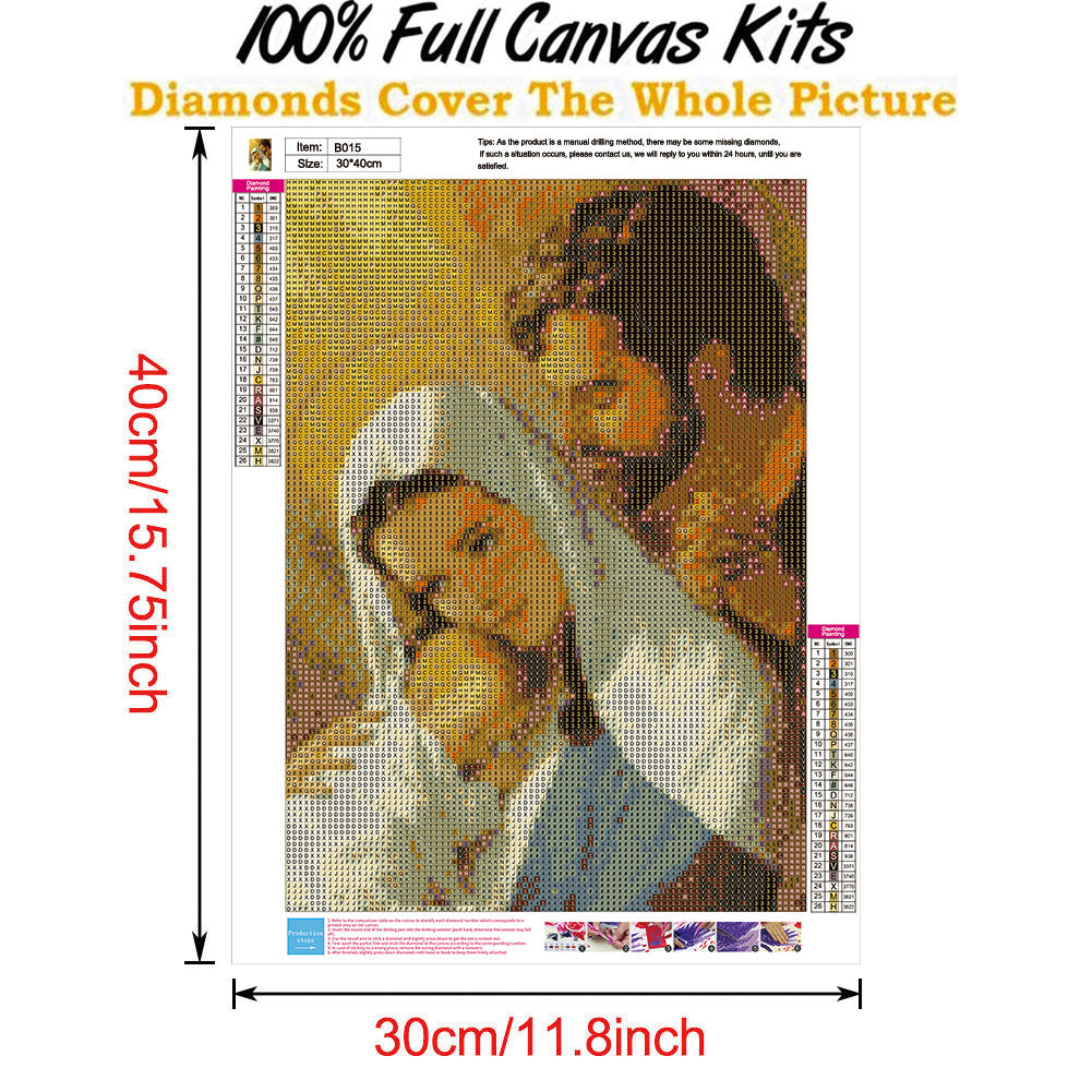 Birth Jesus - Full Round Drill Diamond Painting 30*40CM