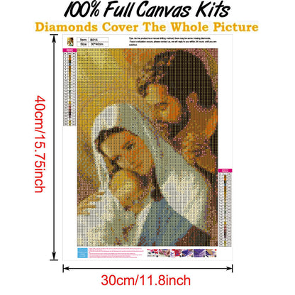 Birth Jesus - Full Round Drill Diamond Painting 30*40CM