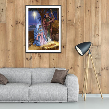 Birth Jesus - Full Round Drill Diamond Painting 30*40CM